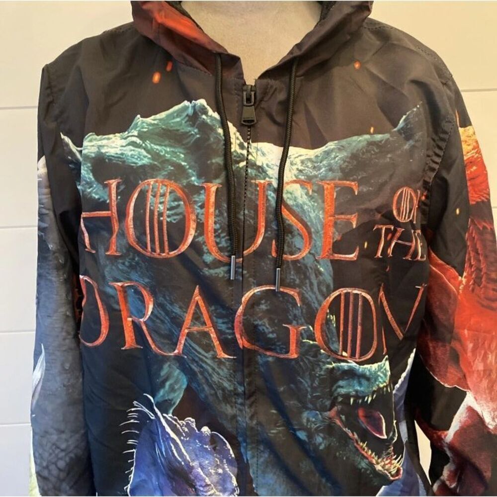 Members Only Game of Thrones House of the Dragon Hoodie Zip Jacket Men's Size S - Picture 2 of 12
